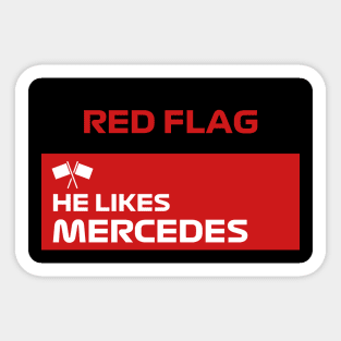 F1 Red Flag Graphic Sticker